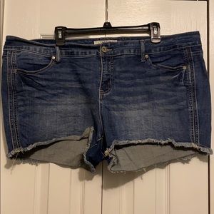 Blue jean shorts